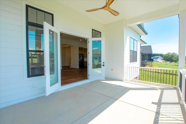 108 Augusta Ln, Shelby, NC 28150 - view of patio with a ceiling fan