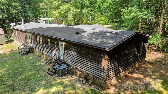 5212 Timber Creek Ct, Kings Mountain, NC 28086 - view of outdoor structure featuring a forest view and entry steps