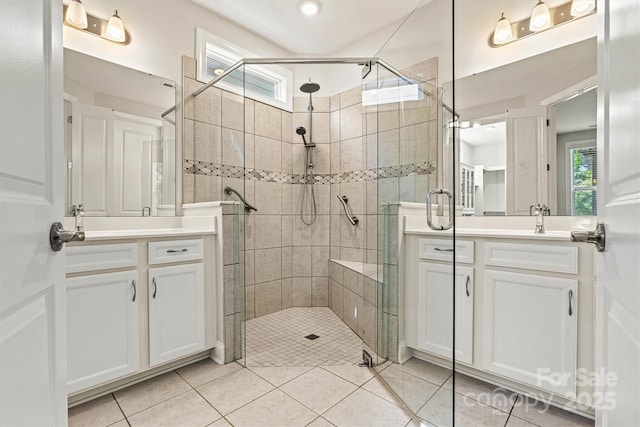 7315 Surprise Ct, Charlotte, NC 28215 - bathroom with vanity and a shower stall