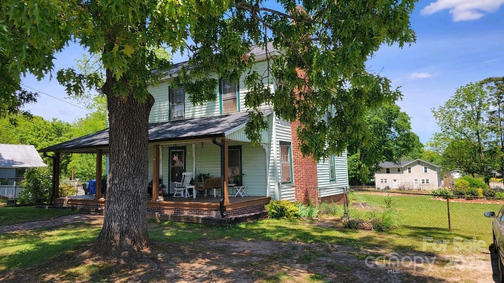 164 N Eastway Dr, Troutman, NC 28166 - view of front of house with a porch