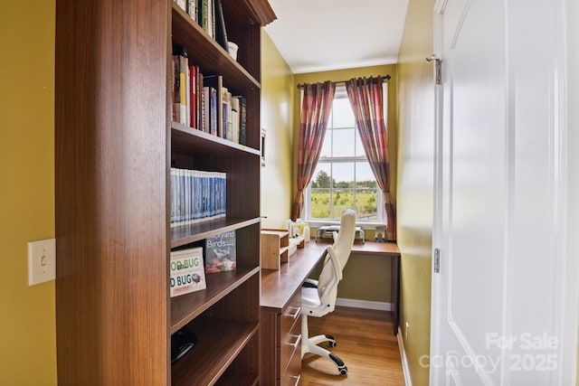 585 Clearwater Lake Rd, Kershaw, SC 29067 - office space featuring wood finished floors and baseboards