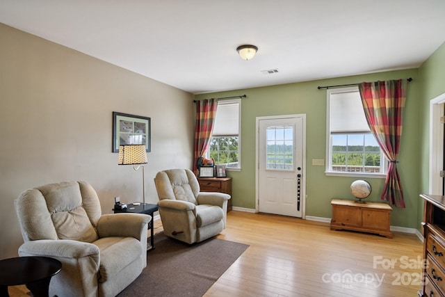 585 Clearwater Lake Rd, Kershaw, SC 29067 - sitting room with light wood-style flooring and baseboards