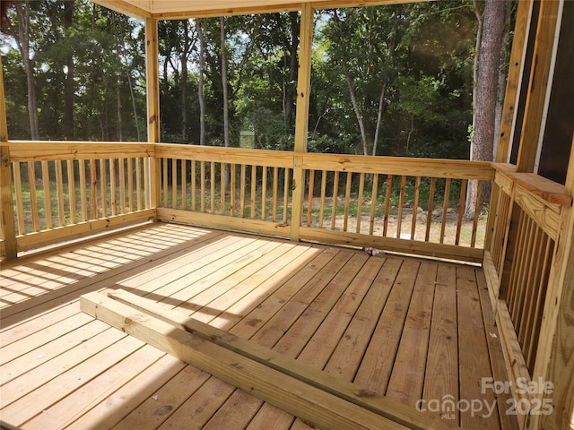 154 Hinton St, Chester, SC 29706 - deck featuring view of wooded area