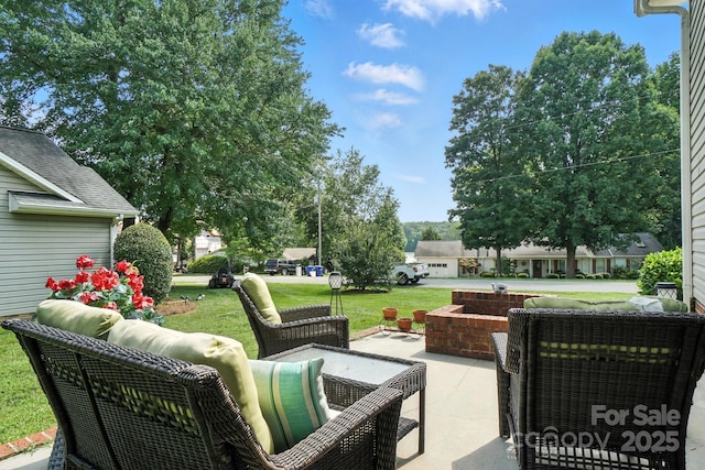 8275 Normandy Rd, Denver, NC 28037 - view of patio / terrace featuring an outdoor hangout area