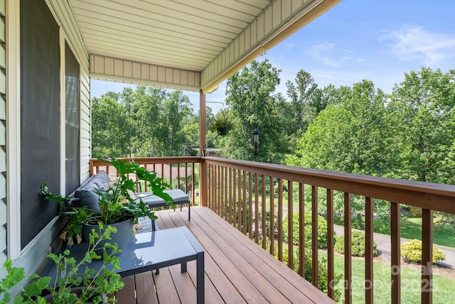 12 Buckshot Ridge Dr, Asheville, NC 28804 - deck featuring view of scattered trees