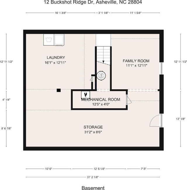 12 Buckshot Ridge Dr, Asheville, NC 28804 - view of home floor plan