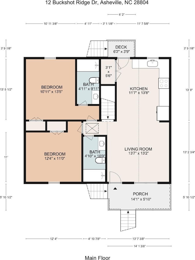 12 Buckshot Ridge Dr, Asheville, NC 28804 - view of room layout