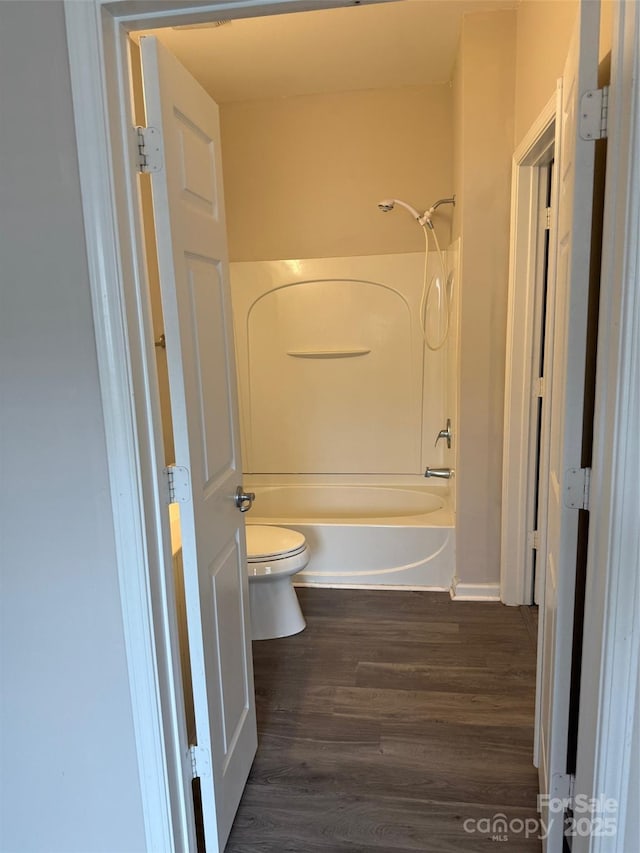 6112 Creft Cir, Indian Trail, NC 28079 - full bathroom featuring wood finished floors and  shower combination