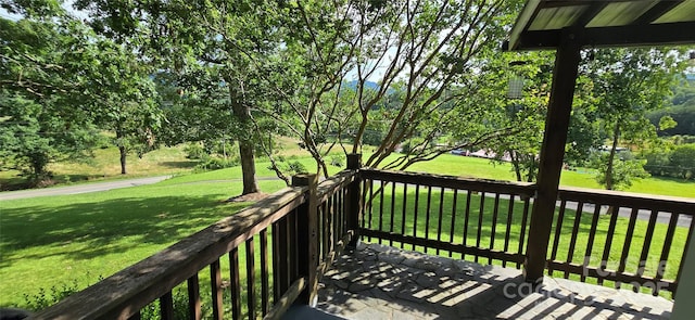 414 Pine Cove Rd, Old Fort, NC 28762 - deck with a lawn
