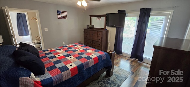 414 Pine Cove Rd, Old Fort, NC 28762 - bedroom with wood finished floors