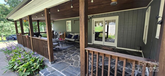 414 Pine Cove Rd, Old Fort, NC 28762 - doorway to property featuring a porch