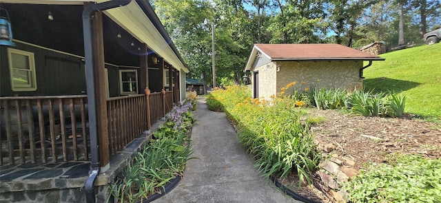 414 Pine Cove Rd, Old Fort, NC 28762 - view of side of home with a lawn