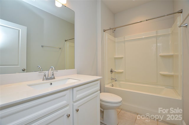 10149 Meeting House Dr NW, Huntersville, NC 28078 - bathroom featuring tile patterned floors, vanity, and shower / bath combination