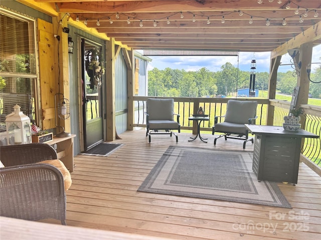 1890 Bud Tilley Rd, Pinnacle, NC 27043 - view of wooden terrace