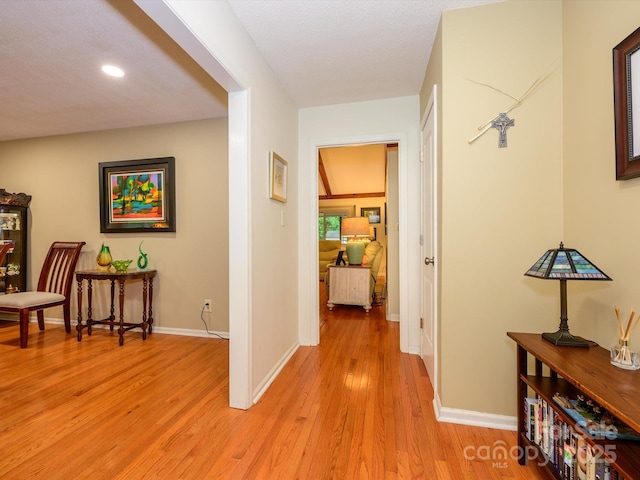 1047 Honeybee Trl, Fort Mill, SC 29715 - hall with light wood-style flooring and recessed lighting