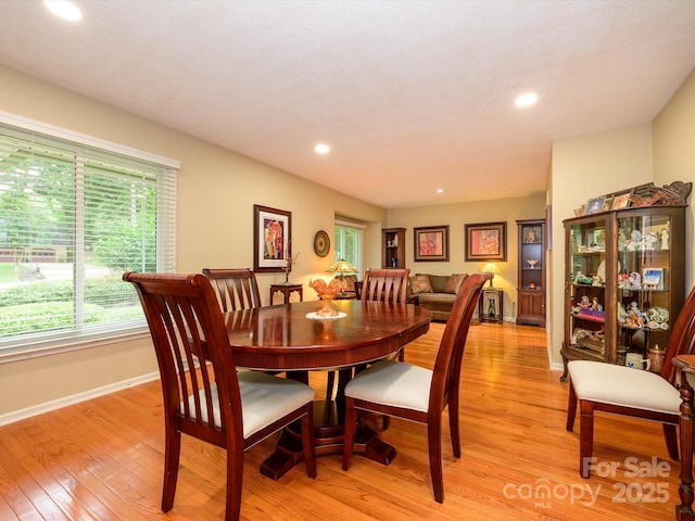 1047 Honeybee Trl, Fort Mill, SC 29715 - dining area featuring light wood-style floors and recessed lighting