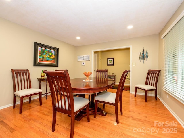 1047 Honeybee Trl, Fort Mill, SC 29715 - dining space with light wood-style flooring and recessed lighting