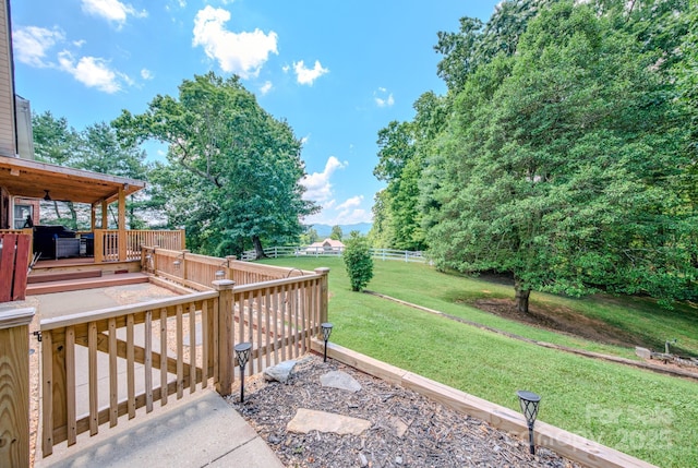 74 Challedon Dr, Candler, NC 28715 - view of yard with a deck