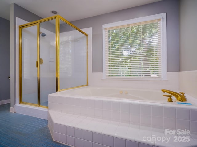 6620 Amos Smith Rd, Charlotte, NC 28214 - bathroom with a bath and a shower stall