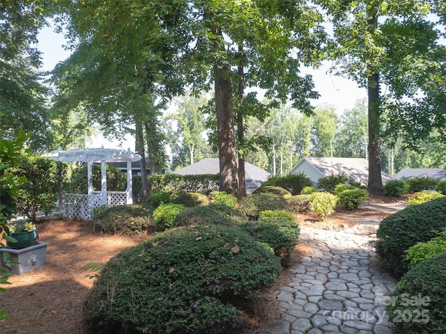6620 Amos Smith Rd, Charlotte, NC 28214 - view of yard featuring a pergola