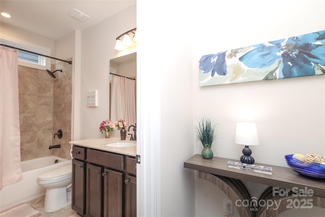 10240 Superb Ln, Charlotte, NC 28215 - bathroom with vanity and shower / bath combo with shower curtain