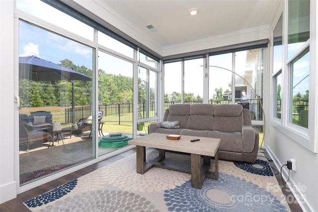 10240 Superb Ln, Charlotte, NC 28215 - sunroom / solarium featuring an outdoor living space and healthy amount of natural light