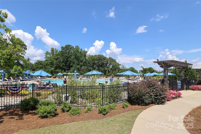 10240 Superb Ln, Charlotte, NC 28215 - view of home's community with a pool