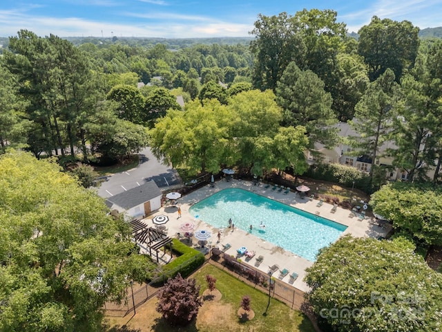 1778 Pergola Pl, Charlotte, NC 28213 - bird's eye view of a pool
