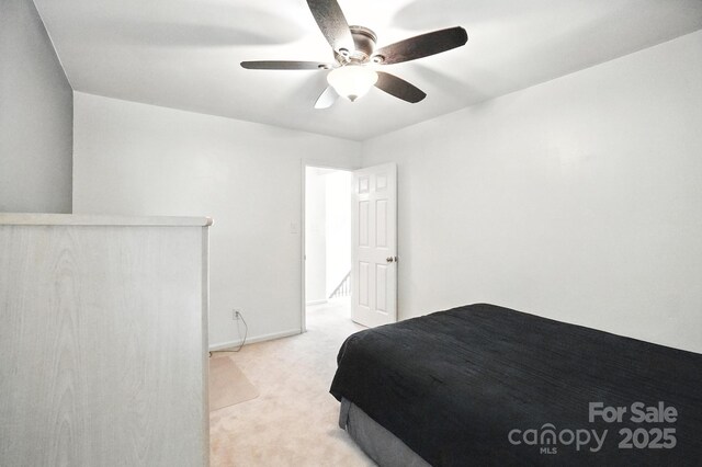 3325 Fortis Ln, Matthews, NC 28105 - bedroom with carpet and a ceiling fan