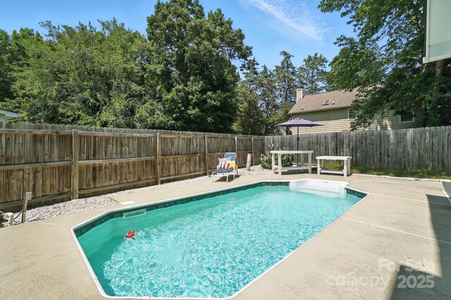 3325 Fortis Ln, Matthews, NC 28105 - view of pool featuring a patio area and a fenced backyard