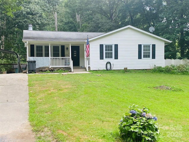 140 Hillside Dr, Salisbury, NC 28147 - view of front of home featuring a porch and driveway