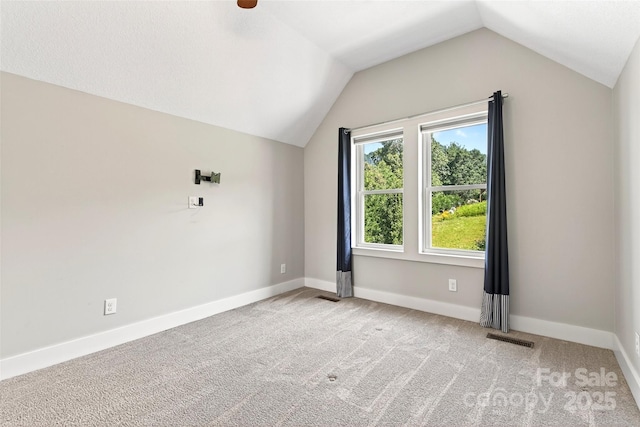 4 Stars Forever Dr, Black Mountain, NC 28711 - carpeted spare room featuring lofted ceiling and baseboards