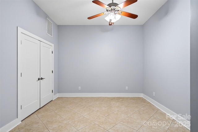 4 Stars Forever Dr, Black Mountain, NC 28711 - unfurnished bedroom featuring light tile patterned floors and ceiling fan