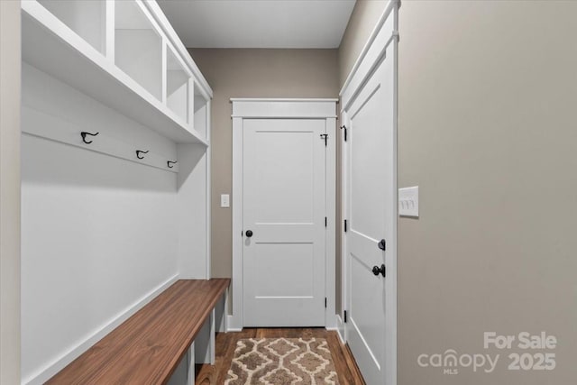 18 Morningside Dr, Granite Falls, NC 28630 - mudroom featuring dark wood-style flooring and baseboards