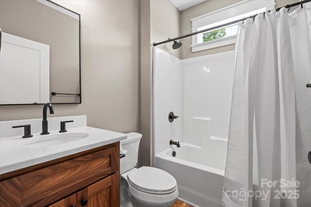 18 Morningside Dr, Granite Falls, NC 28630 - full bathroom featuring vanity and shower / bath combo with shower curtain
