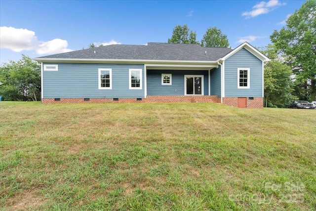 18 Morningside Dr, Granite Falls, NC 28630 - rear view of house featuring crawl space and a yard