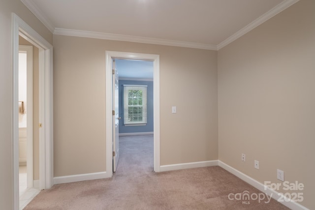 1503 Jack White Dr, Rock Hill, SC 29732 - spare room with light colored carpet and crown molding
