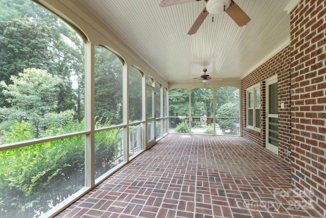 1503 Jack White Dr, Rock Hill, SC 29732 - unfurnished sunroom featuring a ceiling fan