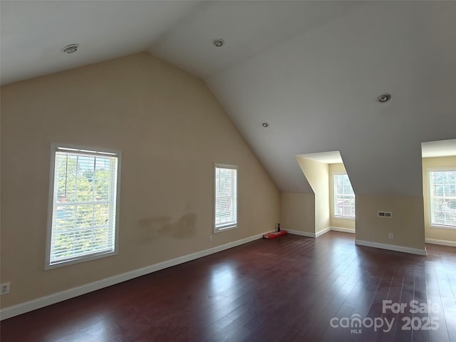 509 E Main St, Rockwell, NC 28138 - additional living space featuring lofted ceiling and dark wood finished floors