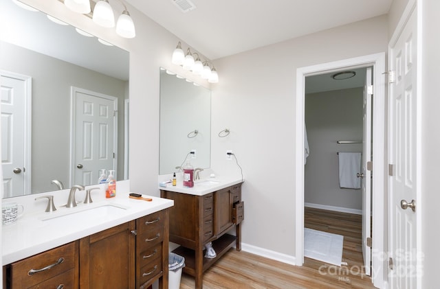 2949 Glenstone Dr, Rock Hill, SC 29730 - full bath with two vanities and wood finished floors