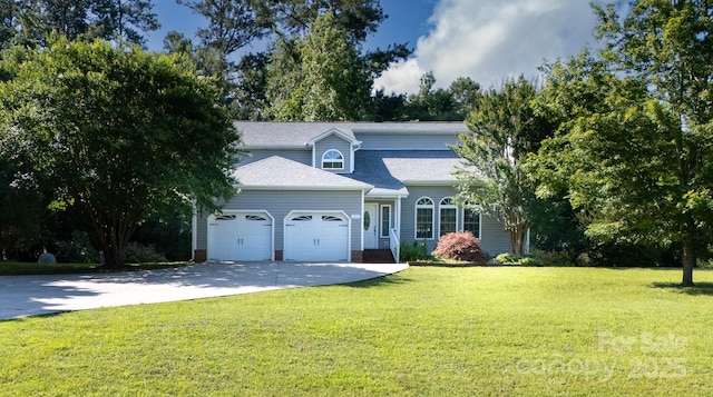 2949 Glenstone Dr, Rock Hill, SC 29730 - view of front of property with an attached garage, driveway, a front yard, and a shingled roof