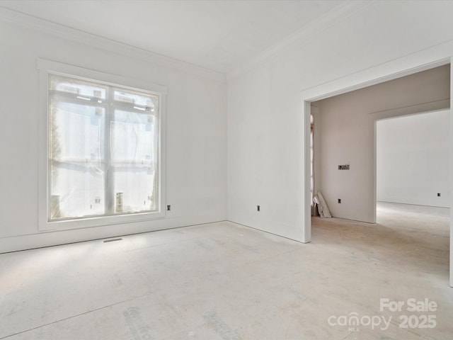 8018 Fairmont Dr, Waxhaw, NC 28173 - unfurnished room featuring crown molding