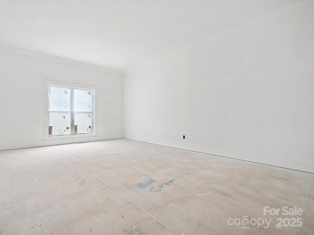 8018 Fairmont Dr, Waxhaw, NC 28173 - spare room with crown molding