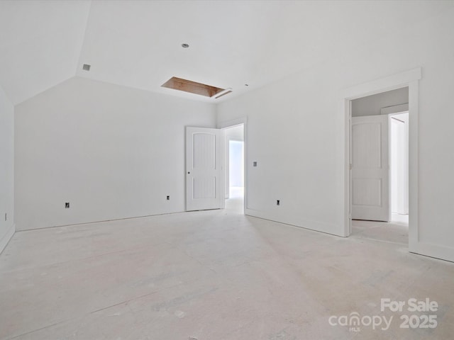 8018 Fairmont Dr, Waxhaw, NC 28173 - unfurnished room featuring vaulted ceiling