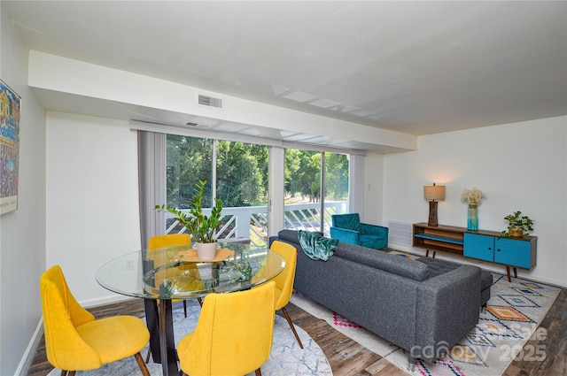 9325 Old Concord Rd Unit J, Charlotte, NC 28213 - living area with wood finished floors and baseboards