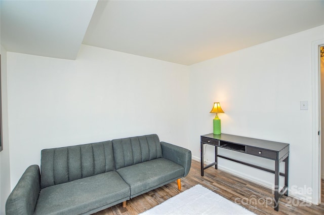 9325 Old Concord Rd Unit J, Charlotte, NC 28213 - living area with wood finished floors and baseboards