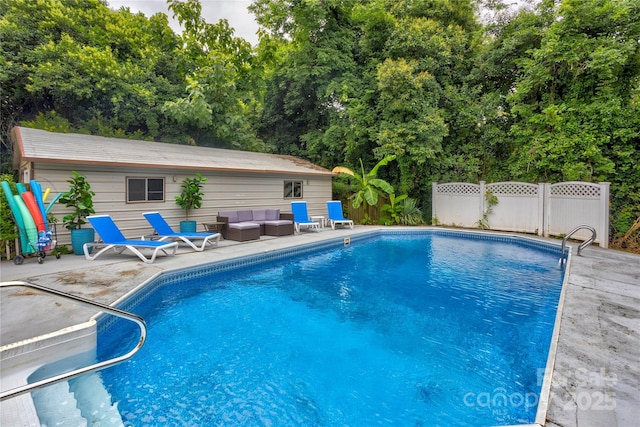 303 Odell St, Kannapolis, NC 28083 - view of pool with outdoor lounge area and a patio