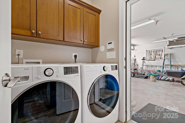 244 Timberlake Rd, Bostic, NC 28018 - washroom with cabinet space and washing machine and clothes dryer