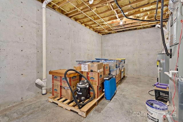 244 Timberlake Rd, Bostic, NC 28018 - unfinished below grade area featuring electric water heater