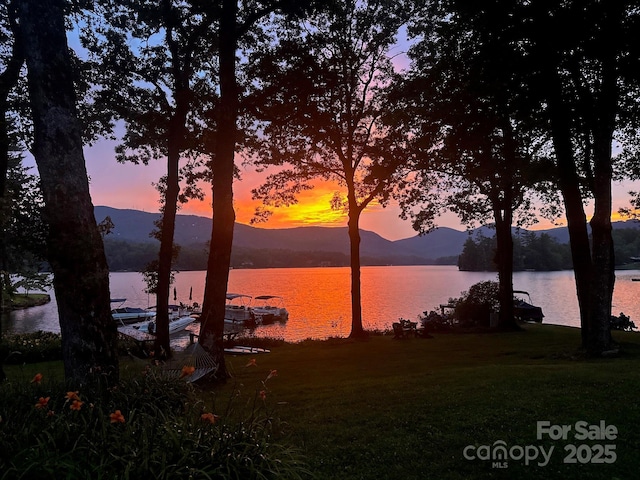 28 Toxaway Pt Unit B7, Lake Toxaway, NC 28747 - water view with a mountain backdrop